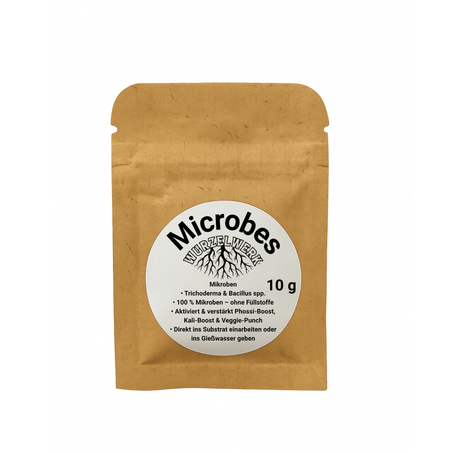 Wurzelwerk Microbes Beutel – hochkonzentrierter Mikroben-Booster für aktives Bodenleben und gesunde Wurzeln