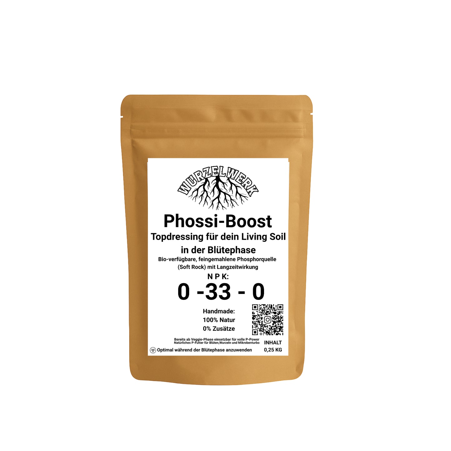 Wurzelwerk.bio® Phossi-Boost – Natürliches Weicherdiges Rohphosphat (Soft Rock Phosphate)