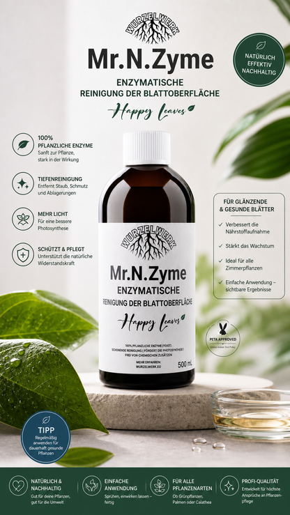 Wurzelwerk.bio® Mr.N.Zyme - Blattreiniger für Pflanzen