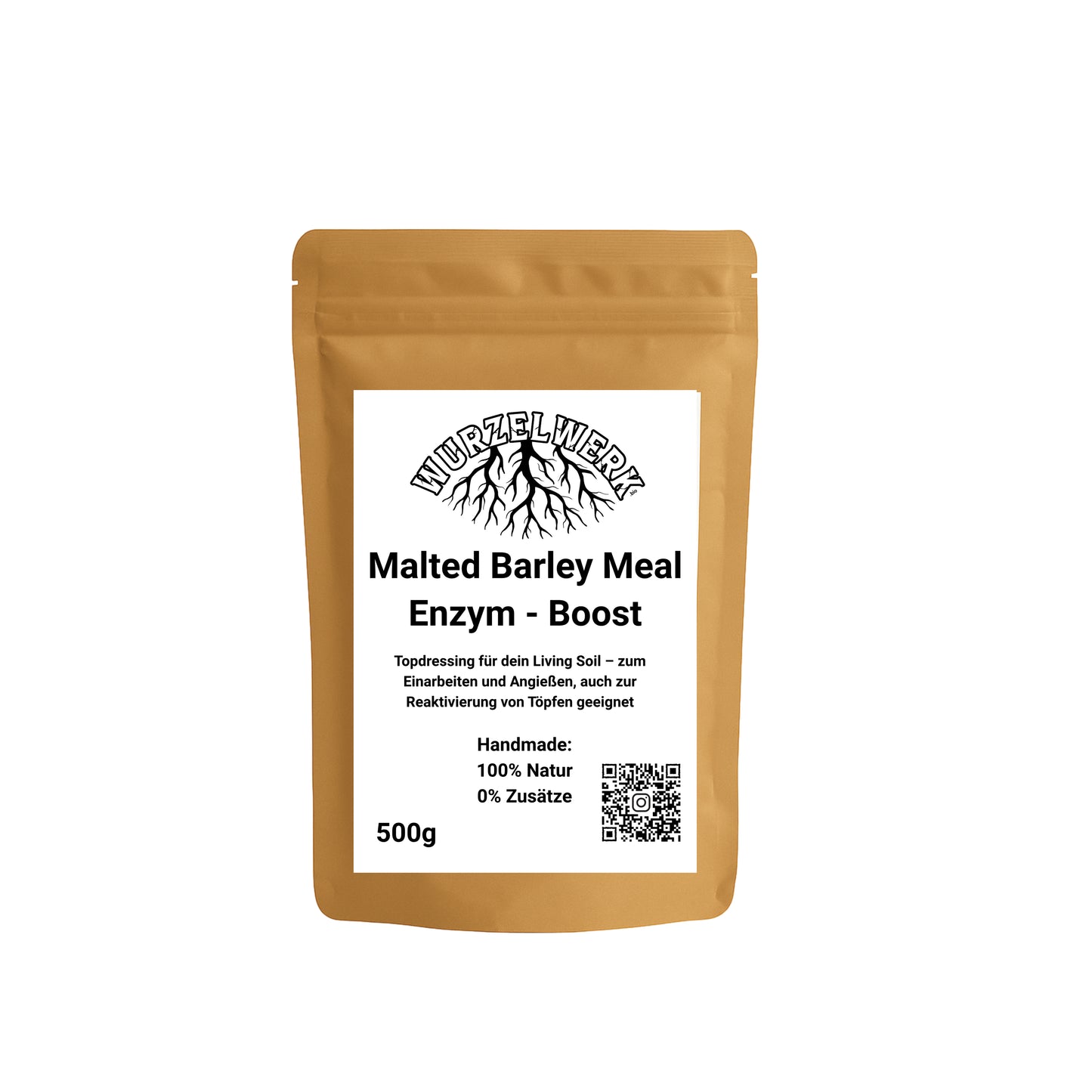 Wurzelwerk Malted Barley Meal – 100 % gemälzte Gerste als Enzym-Booster für Living Soil und Wurmfutter