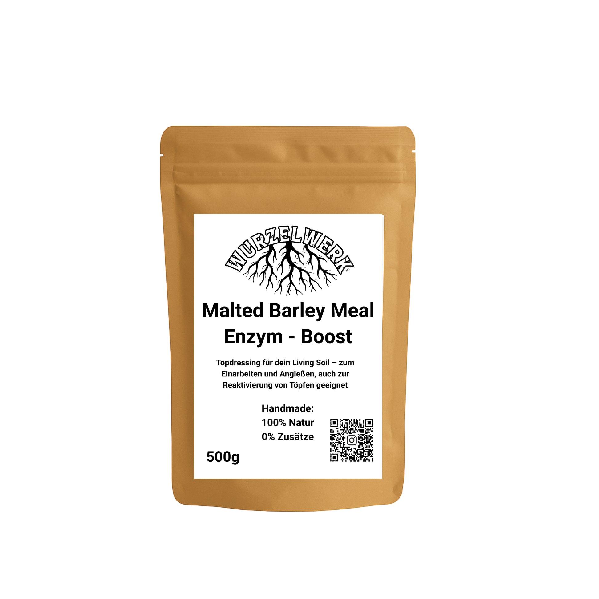 Wurzelwerk Malted Barley Meal – 100 % gemälzte Gerste als Enzym-Booster für Living Soil und Wurmfutter